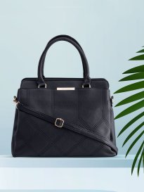 Caprese black solid handheld bag clearance