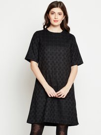AND MARY:Clair knit set dress(Black:S)