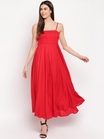 Buy MIAMINX Women Red Blue Floral Print Maxi Dress Dresses for