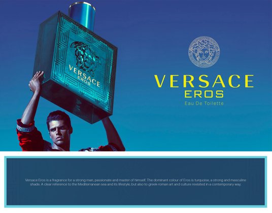 Buy Versace Men Eros Pour Homme Natural Spray Eau De Parfum 100 ml