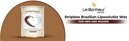 Buy Le Bonheur Unisex Stripless Brazilian Liposoluble Wax 500gm