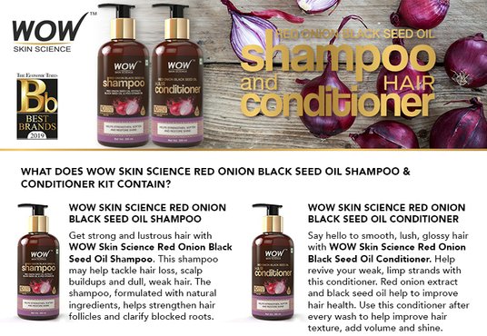 Buy WOW SKIN SCIENCE Red Onion Black Seed Oil Shampoo