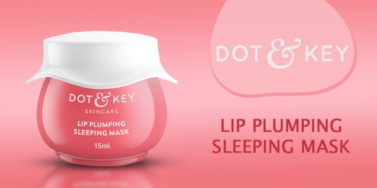 dot and key sleeping lip mask with vitamin c & Plumping + E | Lip Mask for Dry Lips BERRY - 15ml Keys lip plumping sleeping mask Dot & Key Lip Plumping