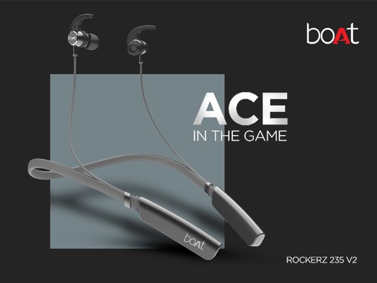 Buy boAt Rockerz Unisex Grey 235V2 M Wireless Neckband - Main Image