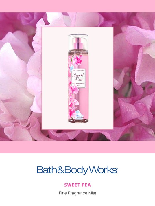 Sweet Pea Bath And Body Works Body Spray Albatha Holding Fresh