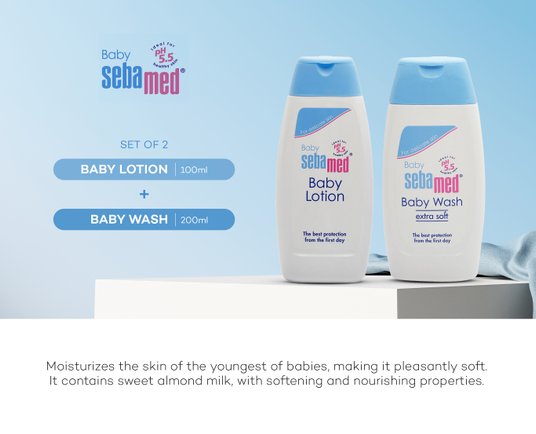 Buy Sebamed Baby Set Of Extra Soft Body Wash Baby Lotion Body