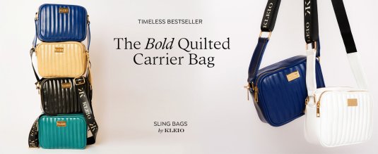 Buy KLEIO Vegan Quilted Sling Cross Body Bag - Handbags for