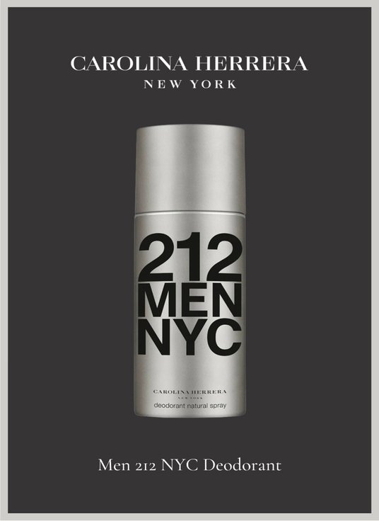 Buy Carolina Herrera Men 212 NYC Deodorant 150 ml Deodorant for