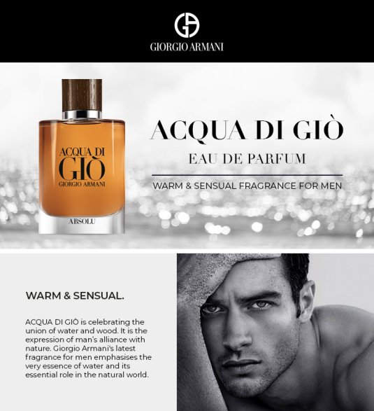 Buy GIORGIO ARMANI Acqua Di Gio Absolu Eau de Parfum 75 ml Perfume for Men 12486136 Myntra
