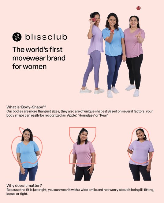 Buy Blissclub Fit Me Right Tee for Apple Shaped Bodies Bamboo T