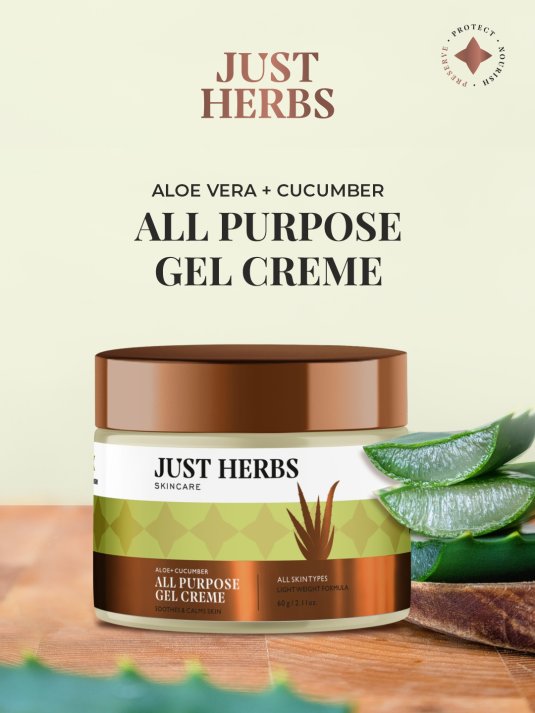 Buy Just Herbs Hydrating All Purpose Gel Creme with Aloe Cucumber 60g Skin Care Combo for Women 22361792 Myntra