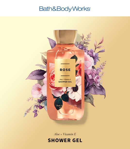 Buy Bath Body Works Rose Shower Gel with Aloe Vit E 295 ml