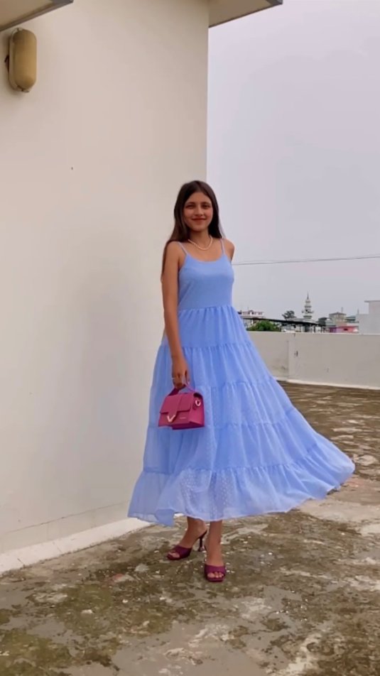 Myntra top blue dress
