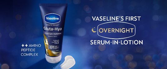 Vaseline GLUTA-HYA OVERNIGHT RADIANCE 2本 Buy Vaseline Gluta-Hya Overnight Radiance, Serum-In-Lotion