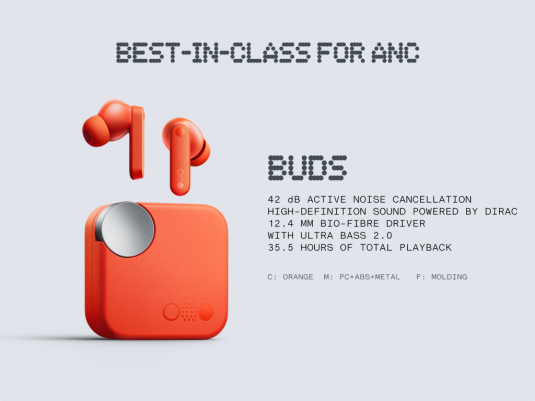 Auricolari Wireless CMF By Nothing Buds - ANC 42 DB, Ultra Bass 2.0, IP54, Arancione - Foto 8