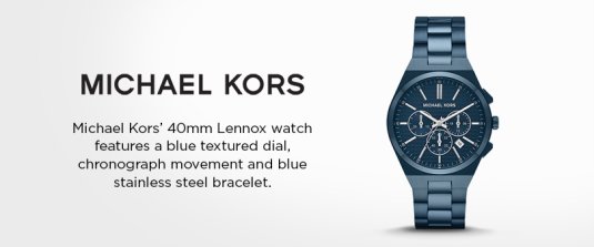 Buy Michael Kors Men Stainless Steel Bracelet Style Straps