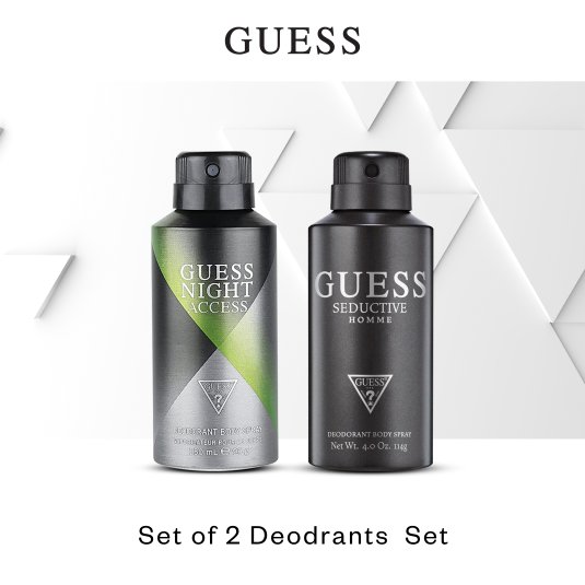 Buy GUESS Men Night Access Seductive Deodrants 300 ml Fragrance Gift Set for Men 1883420 Myntra