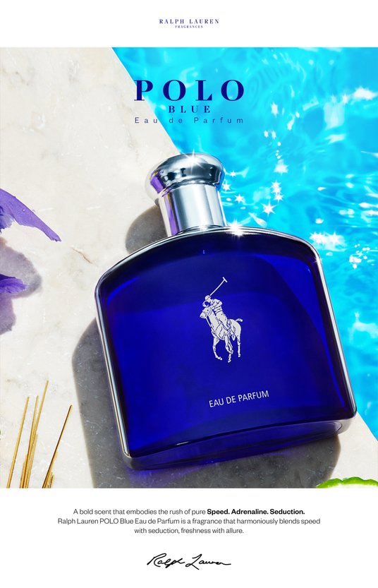 Buy RALPH LAUREN Polo Blue Eau de Parfum 75ml Perfume for Men - Main Image