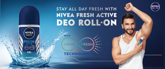 Buy Nivea Men Set of Fresh Active Deo Roll On with 72H Odor