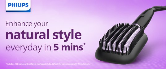 Buy Philips BHH880/10 Heated Hair Straightener Brush with