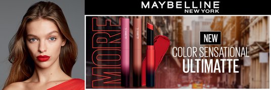 Maybelline Color Sensational Ultimatte Lippenstift – Matte Nuance „More Mocha“