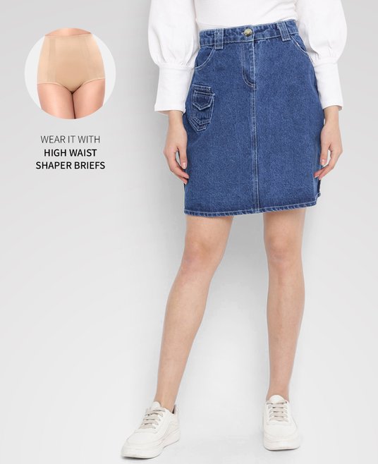 Pencil Skirt Short Blue Jean Skirts Plus Size Buy Mayra Pencil