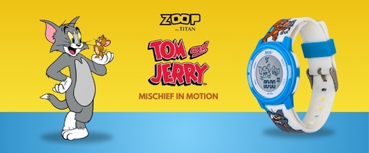 Buy Zoop Tom & Jerry Digital Blue Case Boys Girls Kids Watch from