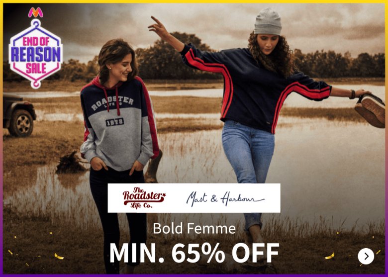 Online myntra women's wear top