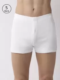 Men Pack Of 5 Solid Trunks