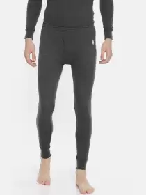 Men Solid Thermal Bottoms