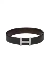 Men Solid Reversible Belt
