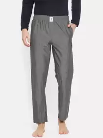 Men Solid Lounge Pants