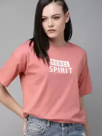 Printed Round Neck Pure Cotton T-shirt