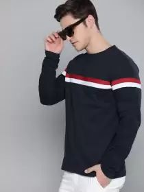 Striped Cotton Pure Cotton T-shirt