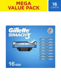 Save 27% on Gillette Mach3 Shaving Blades – Pack of 16 for Less