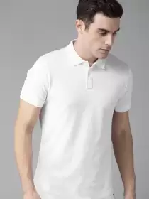 Polo Collar Cotton Pure Cotton T-shirt
