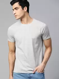 Solid Round Neck T-shirt