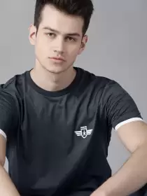 Solid Round Neck T-shirt