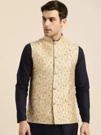 Men Embroidered Nehru Jacket
