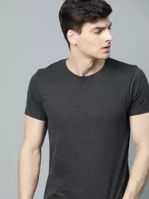 Solid Round Neck T-shirt
