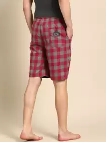 Men Checked Lounge Shorts