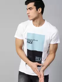Printed Round Neck Pure Cotton T-shirt