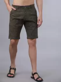 Men Slim Fit Regular Shorts