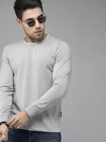 Solid Round Neck T-shirt