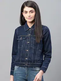 [Size XXXL] Marks & Spencer Women Navy Blue Washed Denim Jacket