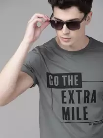 Printed Round Neck Pure Cotton T-shirt