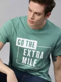 Printed Round Neck Pure Cotton T-shirt