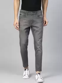 Men Skinny Fit Cropped Jeans