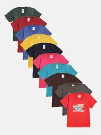 Kids Pack of 10 Pure Cotton T-shirts