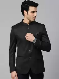 Men Slim Fit Bandhgala Blazer